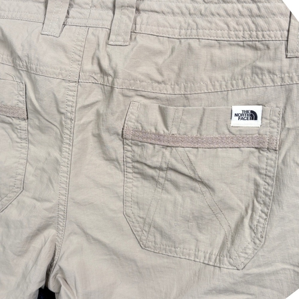 The North Face Women's 8 Tan Hiking Capri Pants Nylon Utility Gorpcore